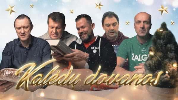 LKL treneriai apsikeitė kalėdinėmis dovanomis (VIDEO)